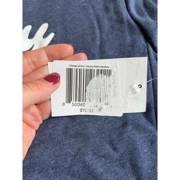 The Oversized Vintage Varsity Pickleball Sweatshirt (Unisex), in Navy, size M - Picture 9 of 12